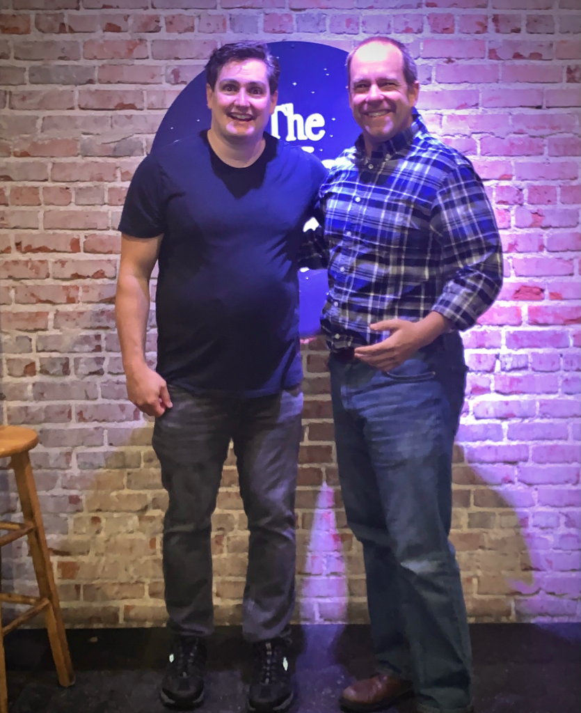 Tommy Donovan on stage with Joe Machi